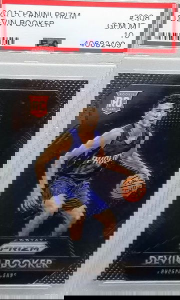 Devin Booker 2015 Panini Prizm RC Rookie # 308 Graded Gem Mint PSA 10