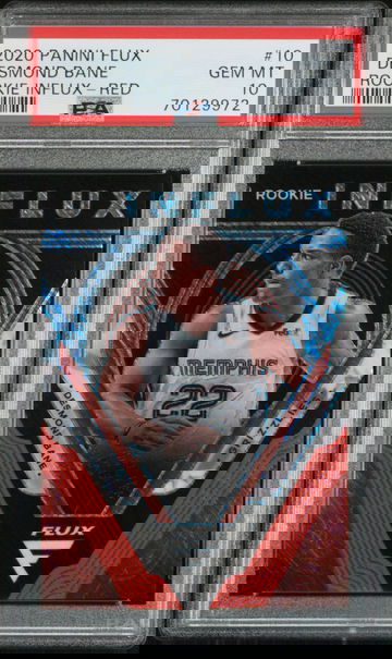 2020-21 Panini Flux Desmond Bane Rookie RC Influx Red Prizm 7/25 PSA 10 Gem Mint