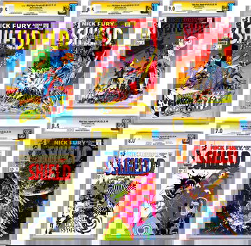 NICK FURY AGENT OF SHIELD #123456 CGC SS 8.5 AVG *ALL SIGNED* JIM STERANKO 1968