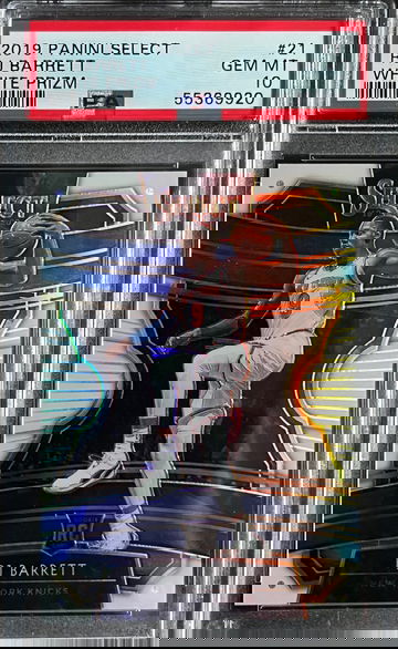 2019 Panini Select White Prizm /149 #21 RJ Barrett PSA 10 GEM MINT SSP