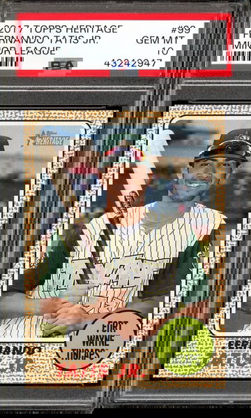 FERNANDO TATIS JR PSA 10 RC 2017 TOPPS HERITAGE MINOR LEAGUE #99 GEM MINT