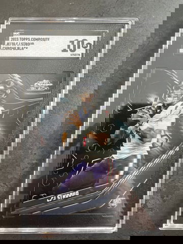 2023 Topps Chrome Black CJ Stroud SGC 10 120 Houston Texans RC