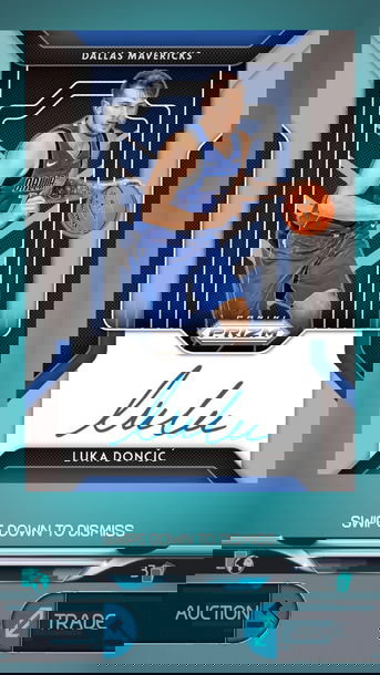 2018 Panini Prizm Luka Doncic RC Auto - Dunk