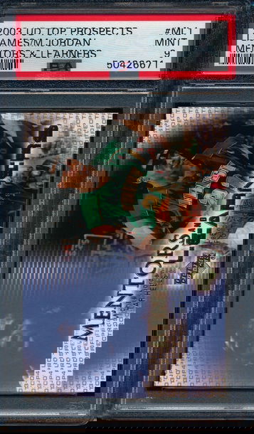 2003 Upper Deck Top Prospects Lebron James Michael Jordan Mentors & Learners PSA 9 Mint