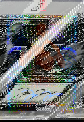 2021 Panini Prizm UFC Jon Jones #CS-JIN Champion Signatures Auto Mojo /25 Sealed