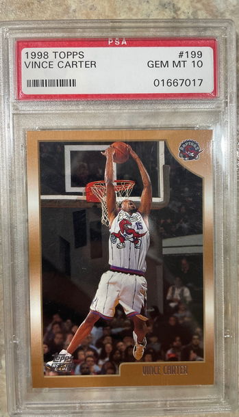 1998 Topps Vince Carter PSA 10