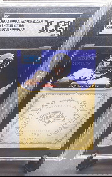 2011 National Treasures Anquan Boldin Century Platinum   SGC 8.5 