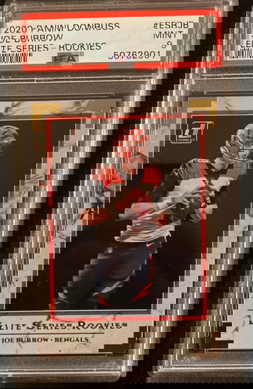 2020 Donruss Elite Series Rookies Joe Burrow PSA 9