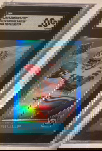 2018 Donruss Optic #174 Michael Gallup Aqua Prizm #/299.