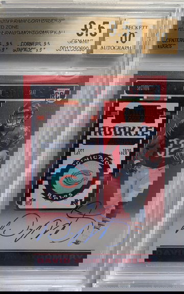 2019 Panini Contenders Red Zone Auto David Montgomery BGS 9.5