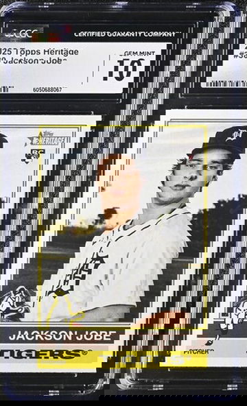 2025 Topps Heritage Jackson Jobe RC #389 Detroit Tigers