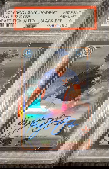 2015 Bowman Chrome Kyle Tucker Black Refractor /35 Auto PSA 10 GEM MINT