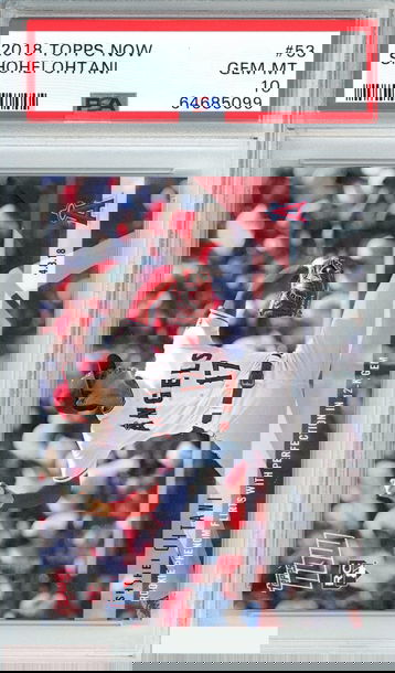 2018 TOPPS NOW SHOHEI OHTANI #53 ROOKIE PSA 10 GEM MT