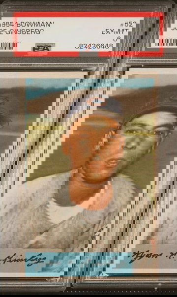 1954 Bowman Joe Ginsberg #52 PSA 6 [BL-3.20]