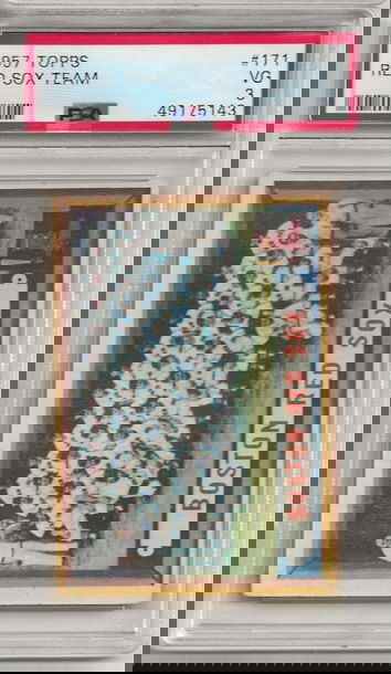 1957 Topps #171 BOSTON RED SOX TEAM 