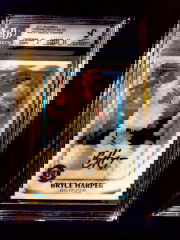 2011 Bowman Chrome Prospects Bryce Harper RC #BCP1 BGS 9