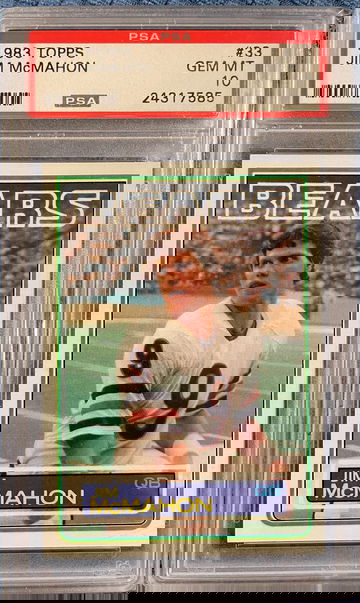 1983 Topps Jim McMahon #33 PSA 10