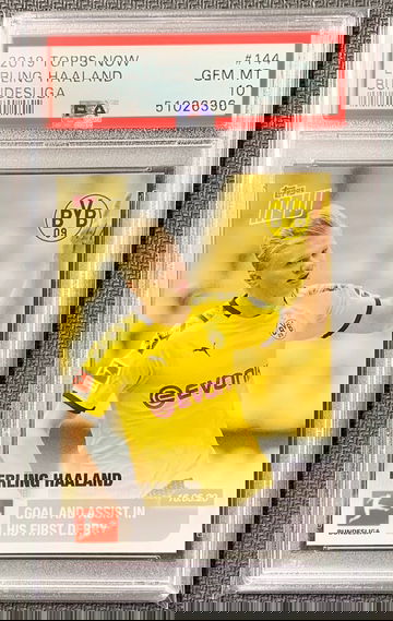 Erling Haaland 2019 Topps Now Bundesliga #144 PSA 10 (51026396)