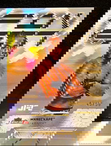 2025 Topps Finest UFC  Manel Kape  GOLD Refractor  /50