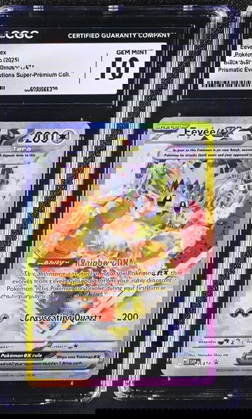 2025 Pokemon Black Star Promos Prismatic Evolutions Eevee ex #SVPEN174 CGC 10