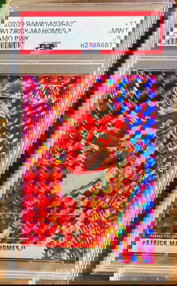 2020 Patrick Mahomes Pink Refractor Mosaic Prizm 