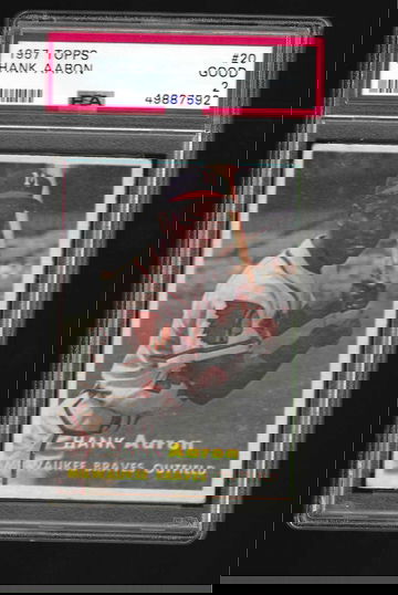 1957 TOPPS HANK AARON PSA 2