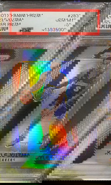 2017 kyle kuzma silver prizm #283 gem mt 10
