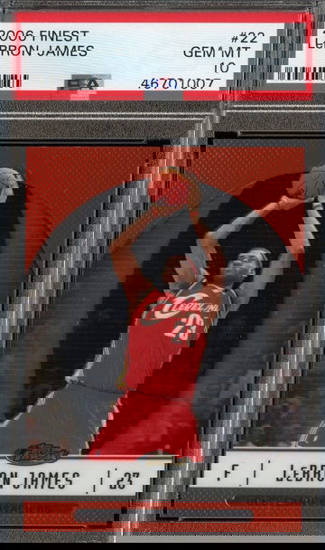 2006 Finest #22 LeBron James PSA 10 Gem Mint