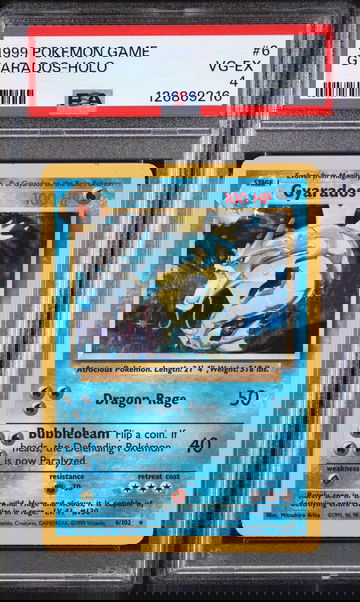 1999 Pokemon Base Set Holo Gyarados #6 PSA 4