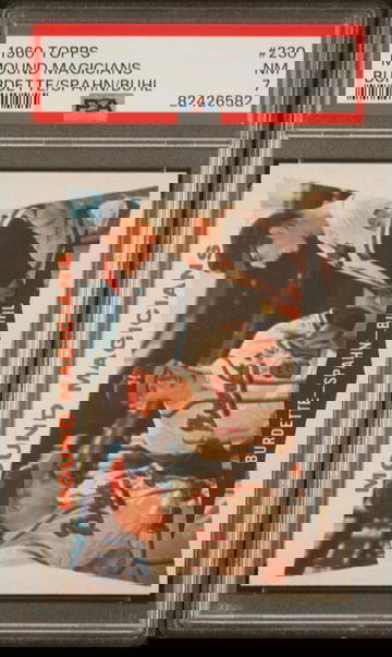 1960 Topps Mound Magicians (Burdette, Spahn, Buhl) #230 PSA 7 [BL-1B.24]