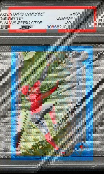 2022 TOPPS CHROME BO BICHETTE #38 BLUE WAVE REFRACTOR PSA 10