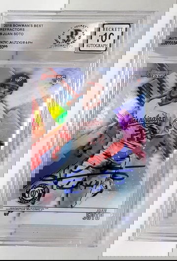 2018 Bowman's Best Refractor Juan Soto RC #29 - BGS AUTO 10 Rookie