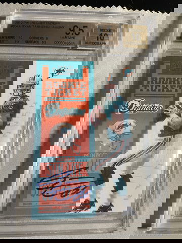 2012 Ryan Tannehill Contenders auto BGS 9.5 10 Auto 10 Centering