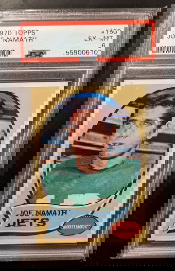 1970 Topps Joe Namath PSA 6 Centered