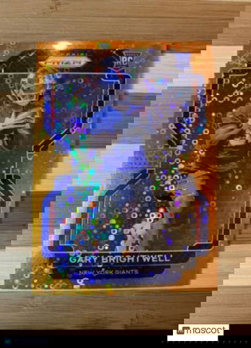 🔥2021 Prizm Football Gary Brightwell RC #400 Orange Disco New York Giants