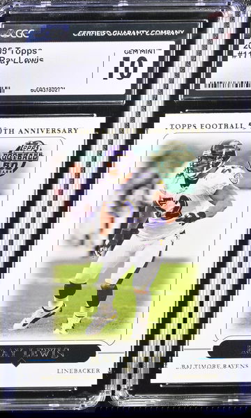 2005 TOPPS RAY LEWIS #11 CGC 10