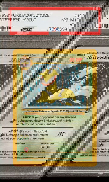 1999 Pokemon Jungle Holo Victreebel #14A PSA 8