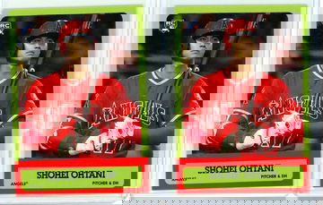 2018 Topps Throwback Thursday #179 Shohei Ohtani 2 Card Lot