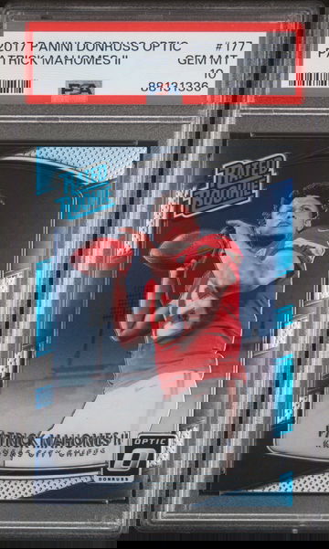 2017 Panini Donruss Optic Patrick Mahomes II Rated Rookie Card RC #177 PSA 10