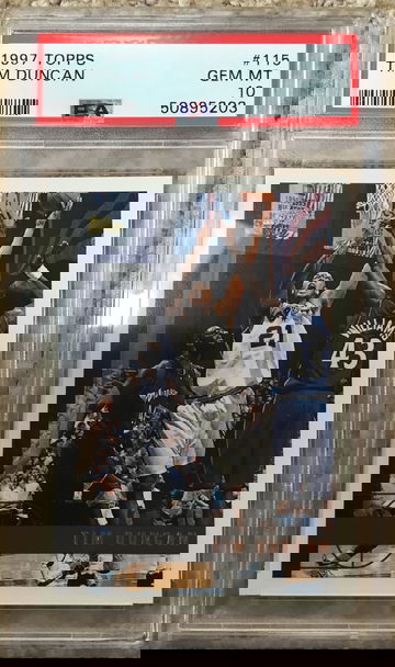 1997 Topps Tim Duncan PSA 10