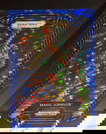 2024 Panini Prizm Draft Picks  Magic Johnson  Blue Pulsar /99  Spartans Lakers