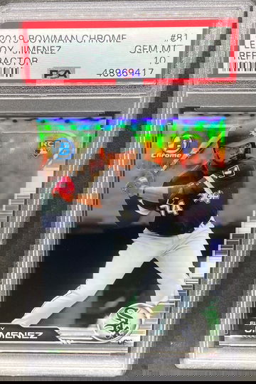 2019 Bowman Chrome Refractor Eloy Jimenez /499 PSA 10