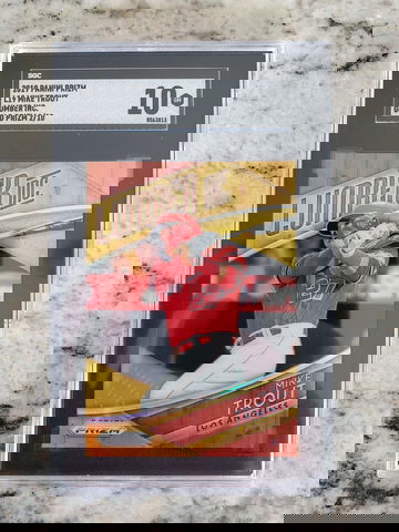 2019 Panini Prizm GOLD Lumber Mike Trout 2/10