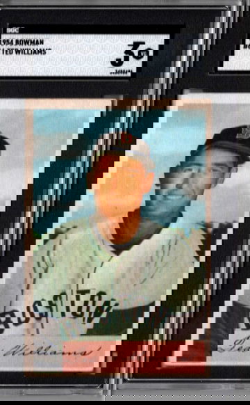 1954 Bowman #66 B Ted Williams Short Print SP Graded SGC 3 Centered Red Sox HOF