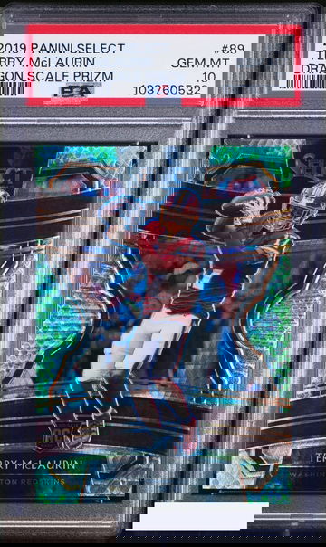 2019 PANINI SELECT TERRY MCLAURIN #89 DRAGON SCALE PRIZM 73 OF 88 ROOKIE PSA 10