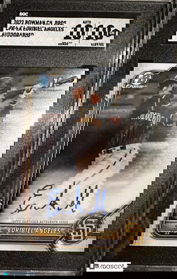 2022 Bowman Chrome Euribiel Angeles RC Auto SGC 10/10