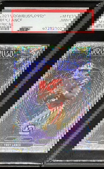 2021 Panini Donruss Optic Trey Lance MYTHICAL PSA 9 MINT