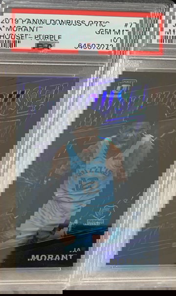 2019 Panini Optic My House Ja Morant Purple PSA 10