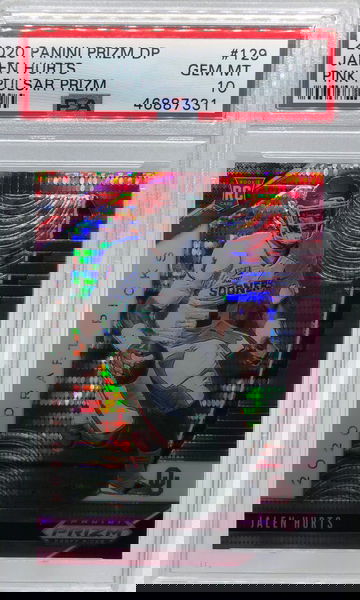 2020 Prizm DP Jalen Hurts Pink Pulsar