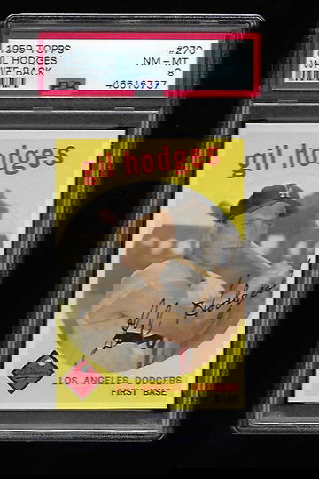 1959 Topps Gil Hodges PSA 8